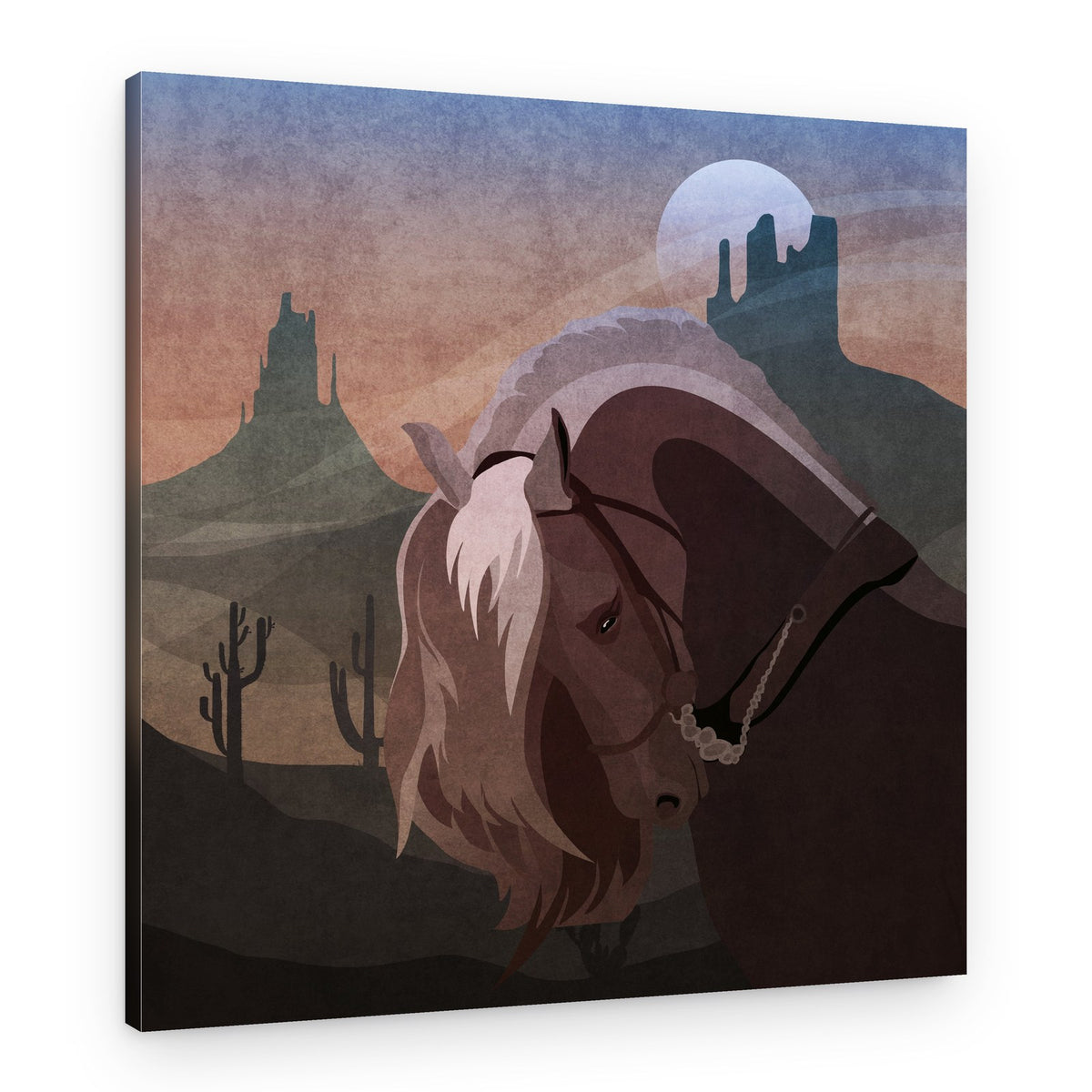 Desert Moon Majesty – Canvas Print