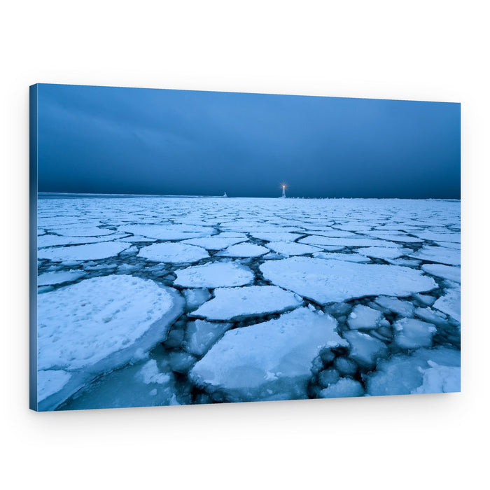 Frozen Ocean Beacon – Canvas Print