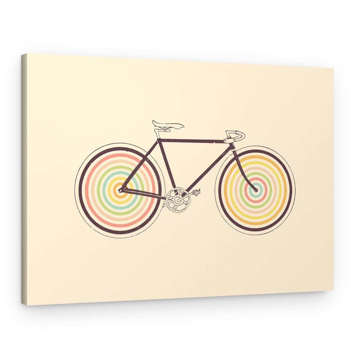 Colorful Retro Bike – Canvas Print