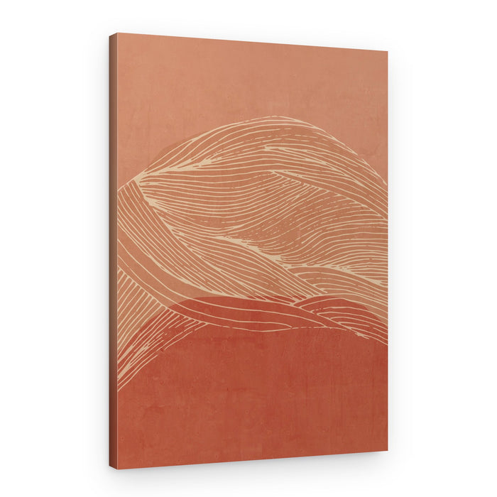 Terracotta Desert Landscape – Canvas Print