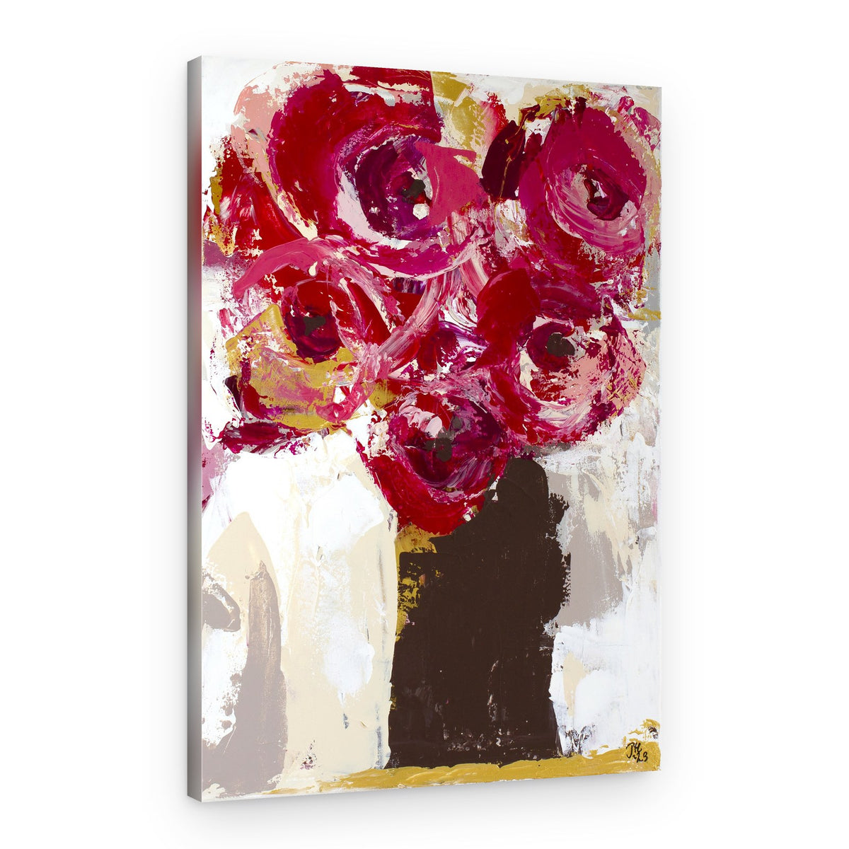 Vibrant Red Blooms – Canvas Print