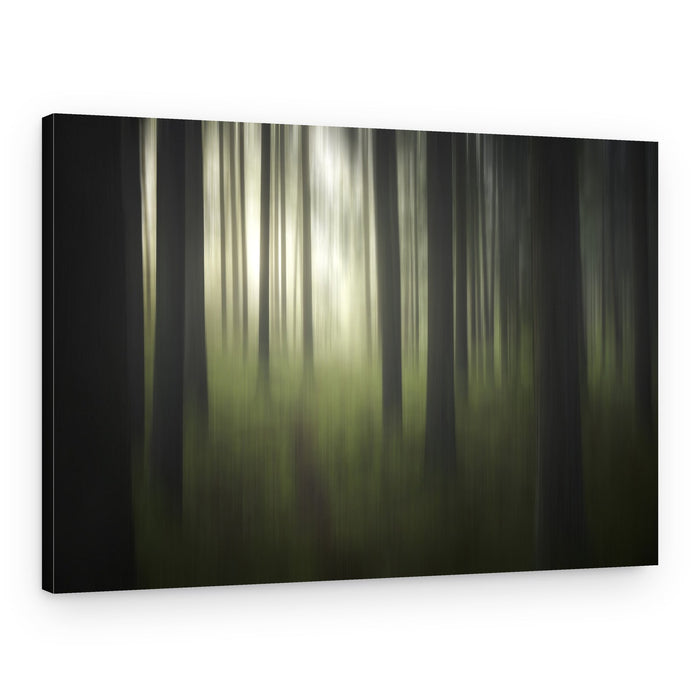 Dreamy Forest Blur – Canvas Print