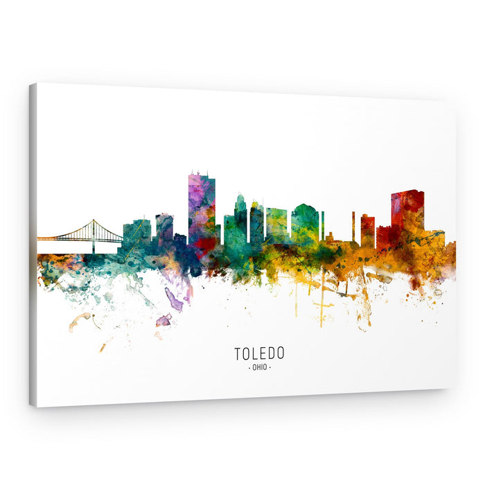 Vibrant Toledo Skyline – Canvas Print