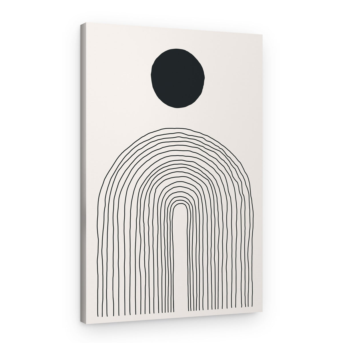 Abstract Arched Lines – Canvas Print