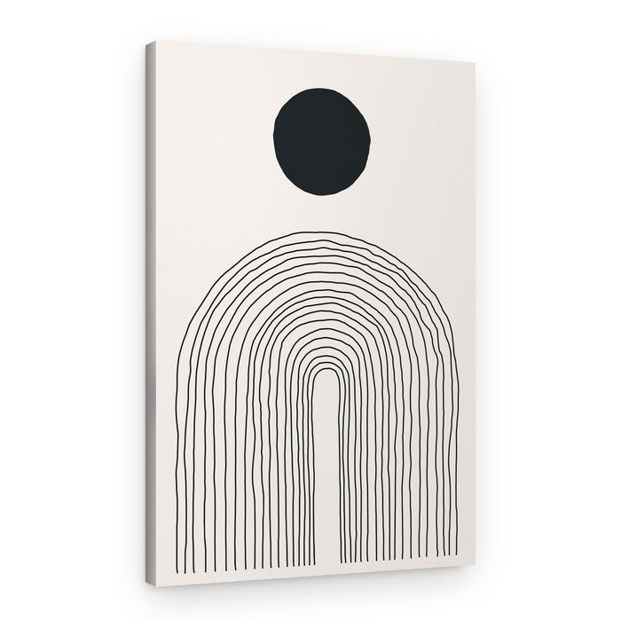 Abstract Arched Lines – Canvas Print