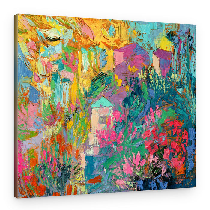 Butterfly Garden Home – Canvas Print