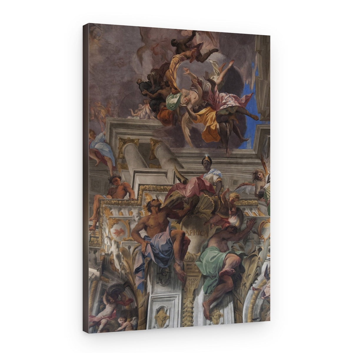 Dramatic Baroque Allegory Ceiling – Canvas Print
