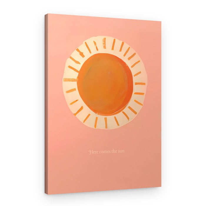 Warm Pink Sun – Canvas Print