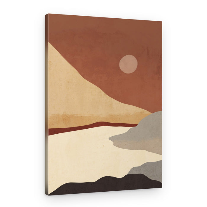 Terracotta Desert Sun – Canvas Print