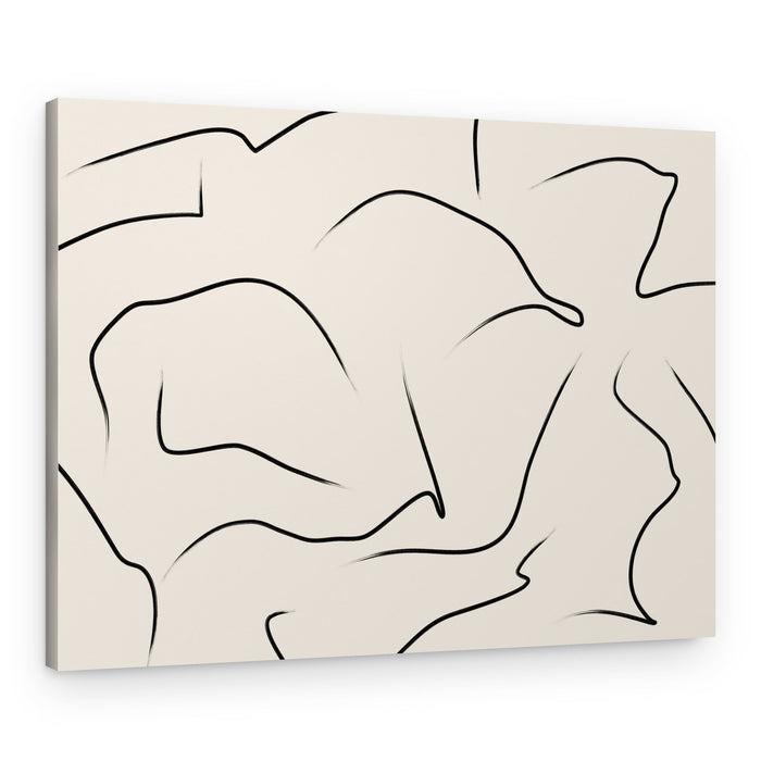 Organic Abstract Lines – Canvas Print