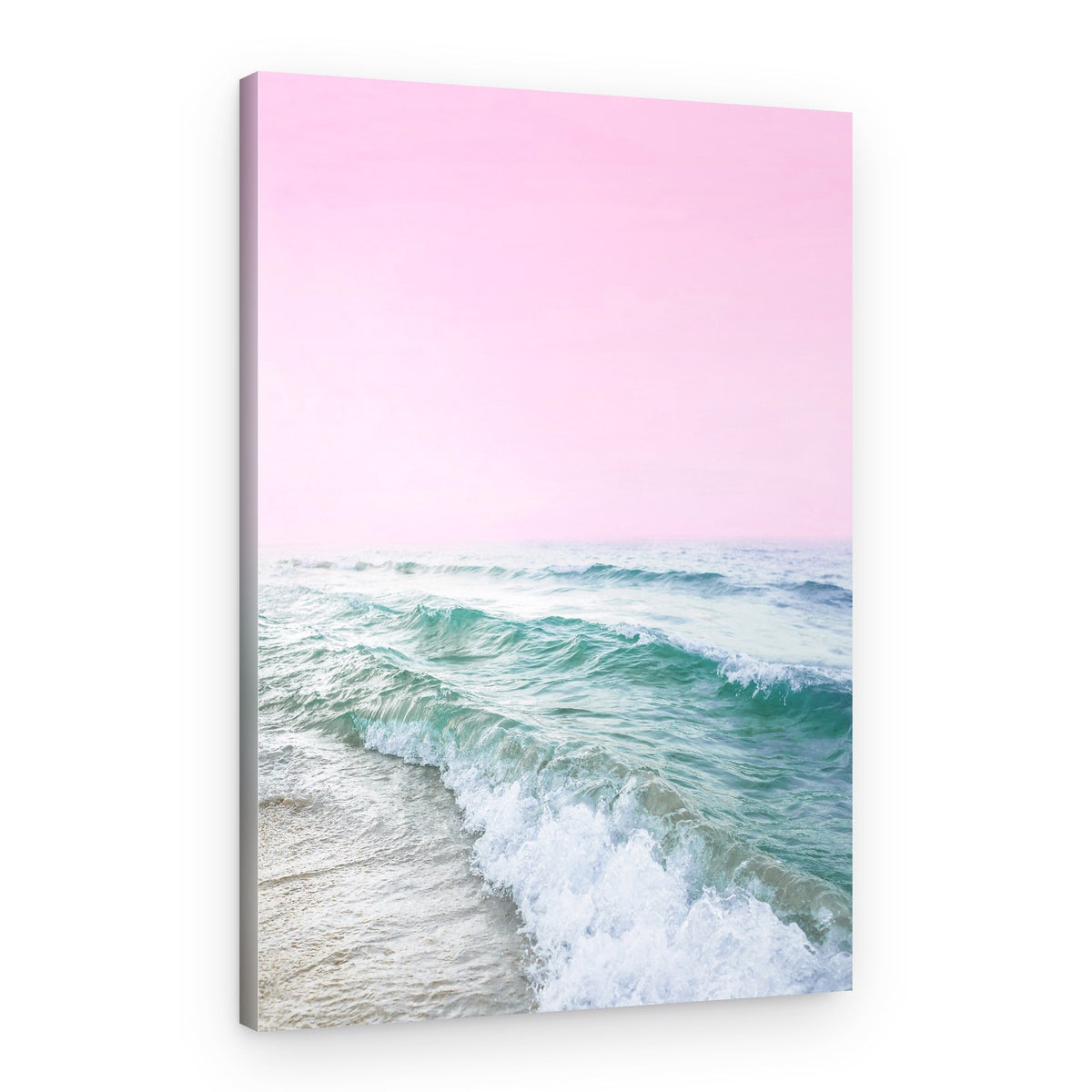 Pink Sky Beach – Canvas Print