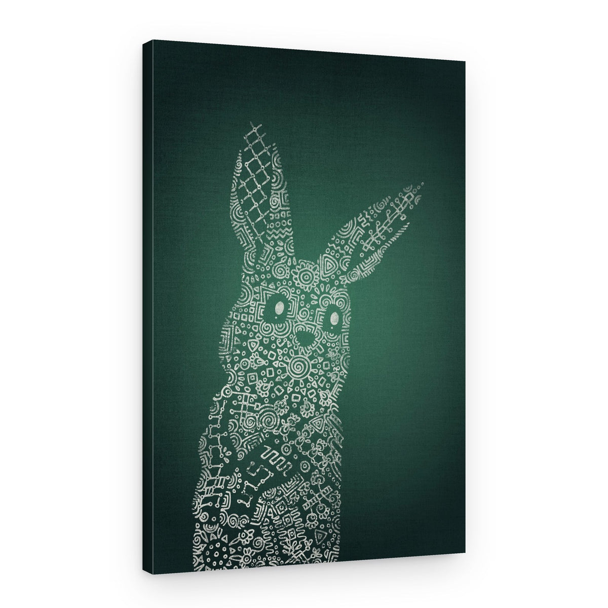 Intricate Doodle Rabbit – Canvas Print