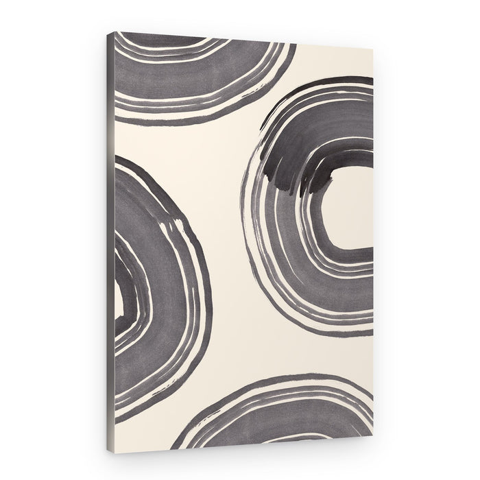 Organic Gray Loops – Canvas Print