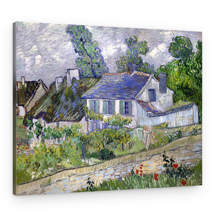 Vincent Van Gogh's Houses At Auvers (1890) Famous – Canvas Print