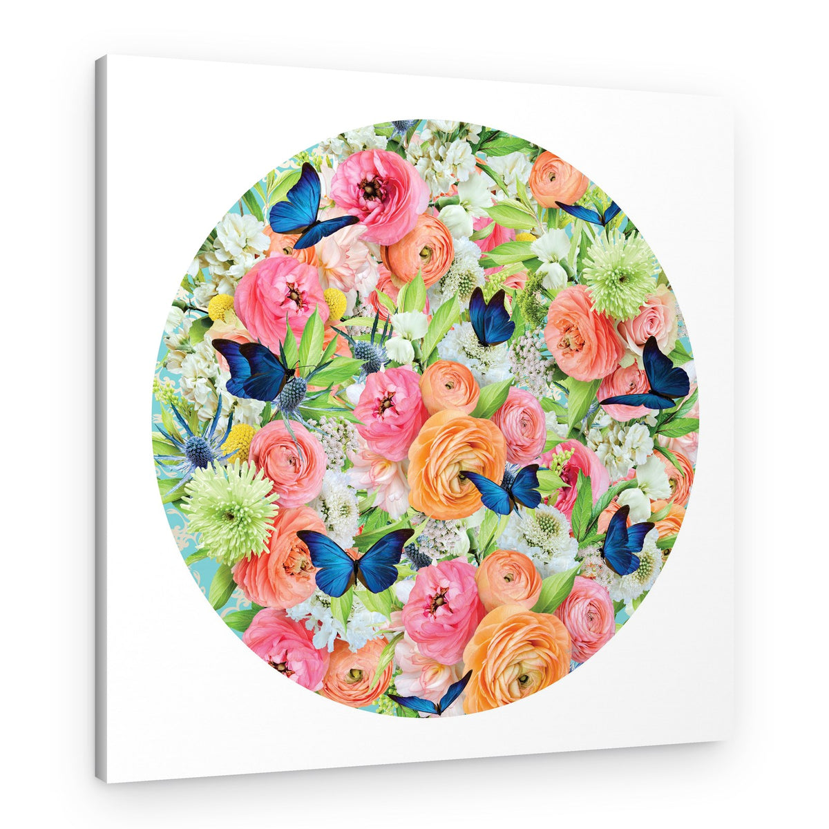 Vibrant Butterfly Garden – Canvas Print
