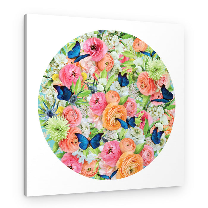Vibrant Butterfly Garden – Canvas Print