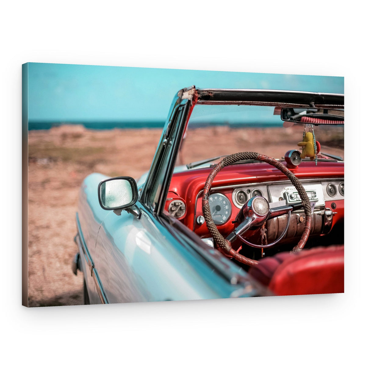 Classic Convertible Ocean View – Canvas Print