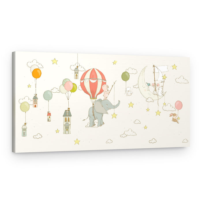Dreamy Flying Animals – Canvas Print
