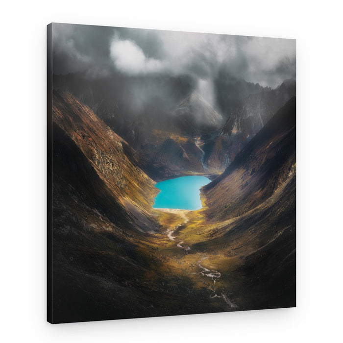 Vibrant Valley Lake – Canvas Print