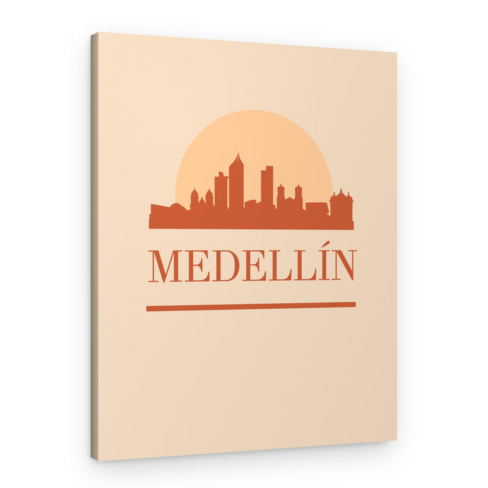 Medellín Sunset Skyline – Canvas Print