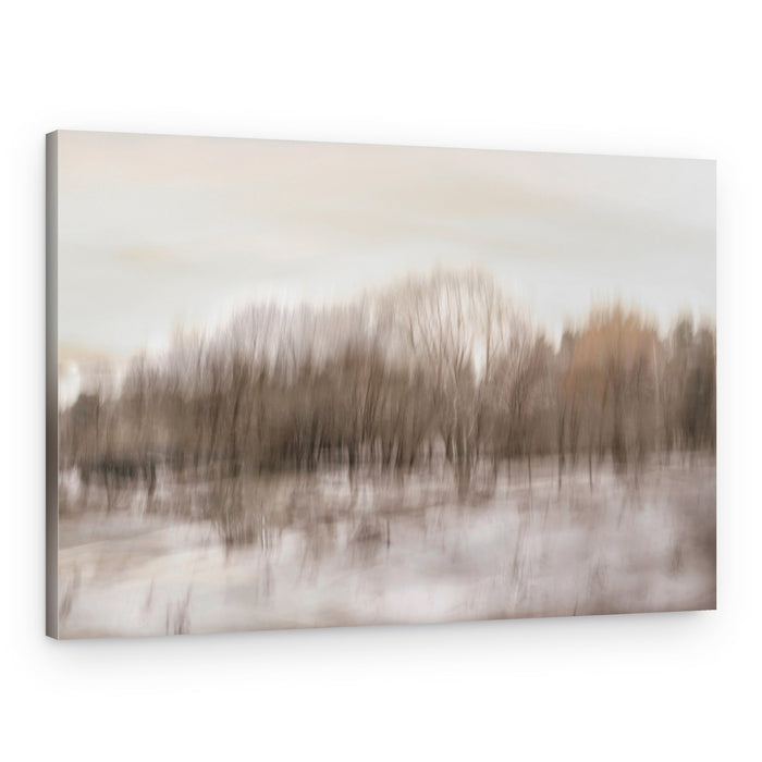 Blurred Forest Reflection – Canvas Print