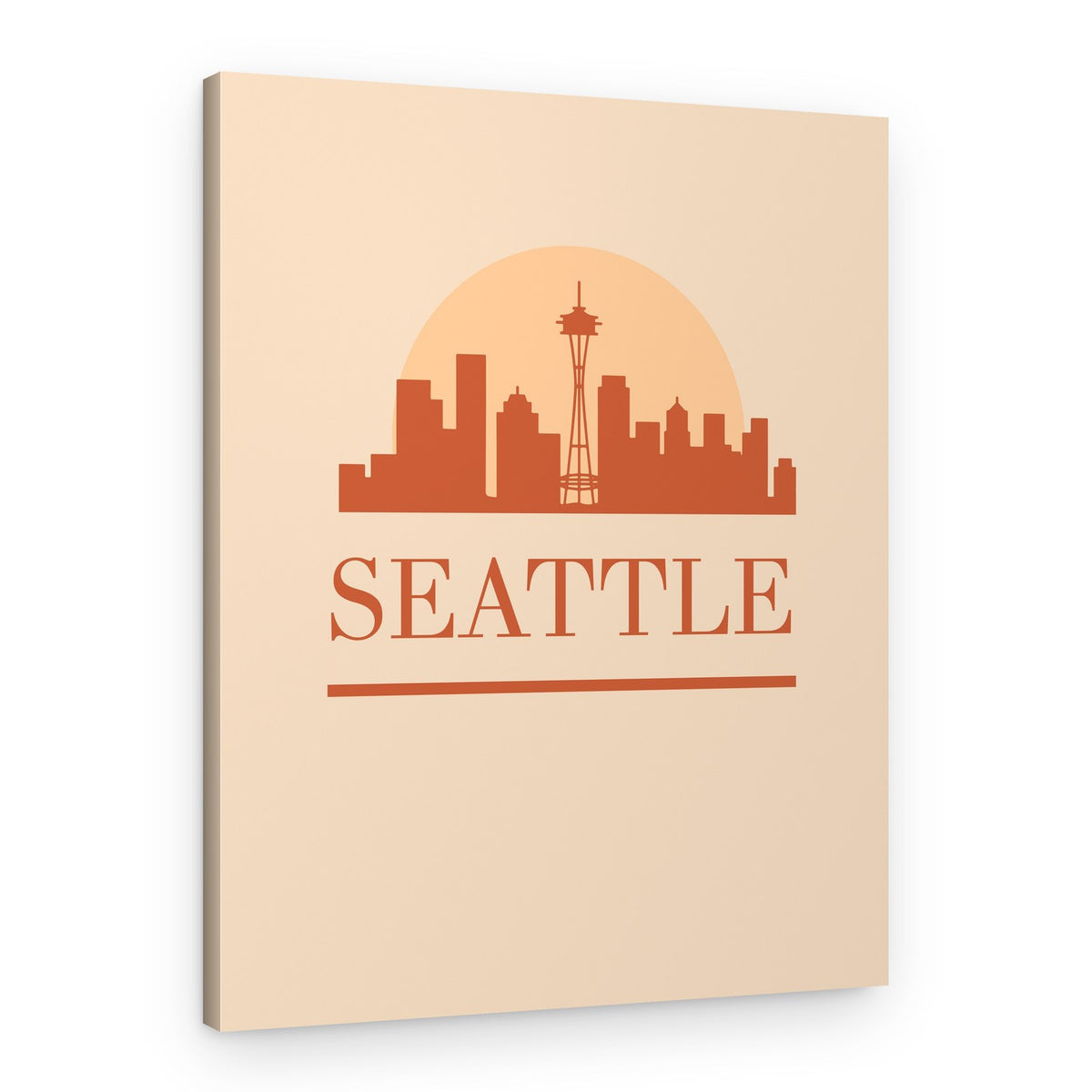 Seattle Skyline Sunset – Canvas Print