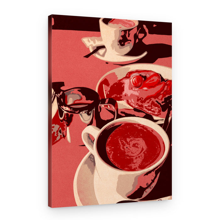 Red Coffee Morning – Canvas Print