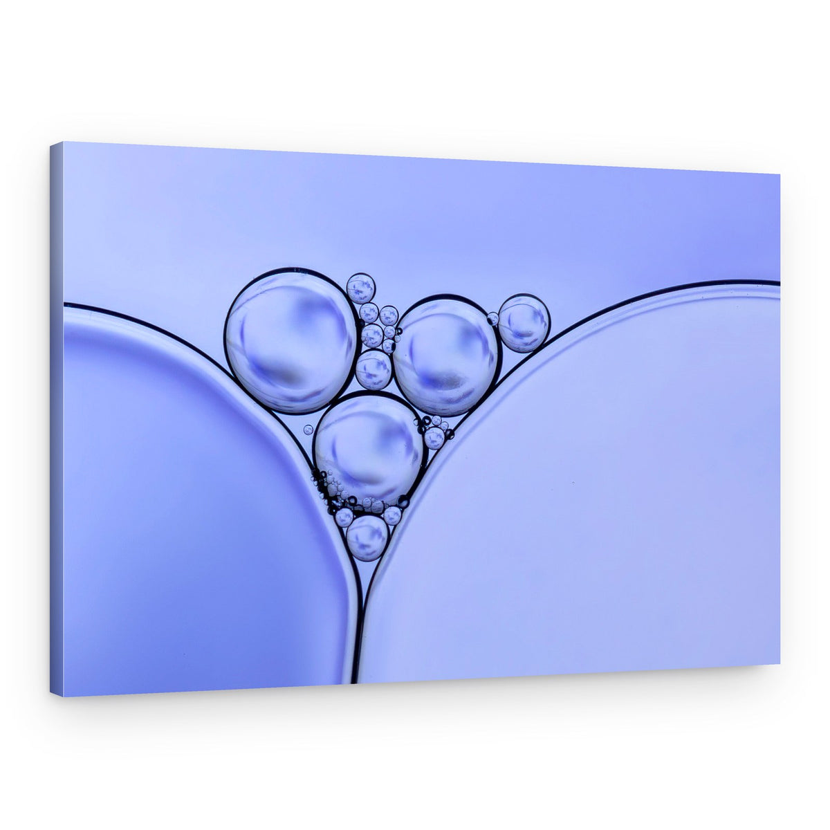 Abstract Purple Bubbles – Canvas Print