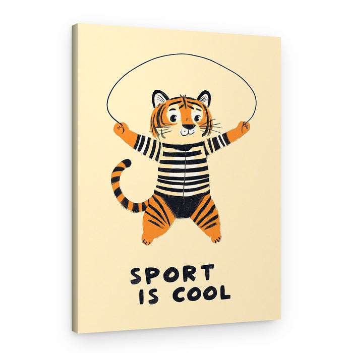 Jumping Tiger Fun – Canvas Print