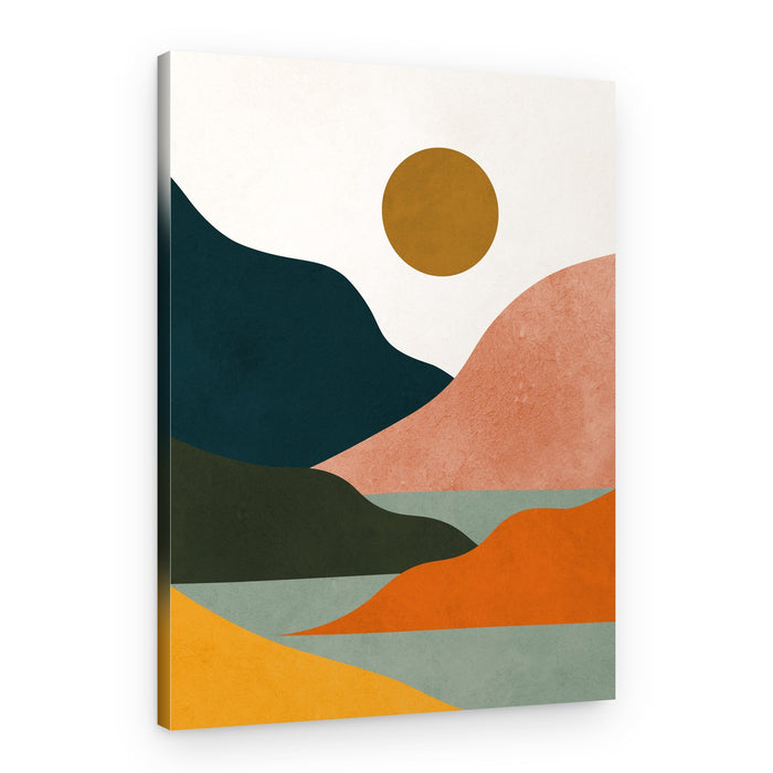 Abstract Mountain Sunset – Canvas Print