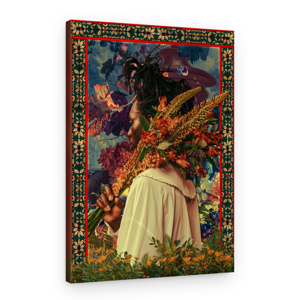 Rich Floral Bounty – Canvas Print