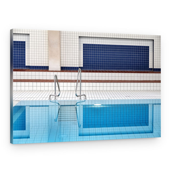 Blue Pool Geometry – Canvas Print