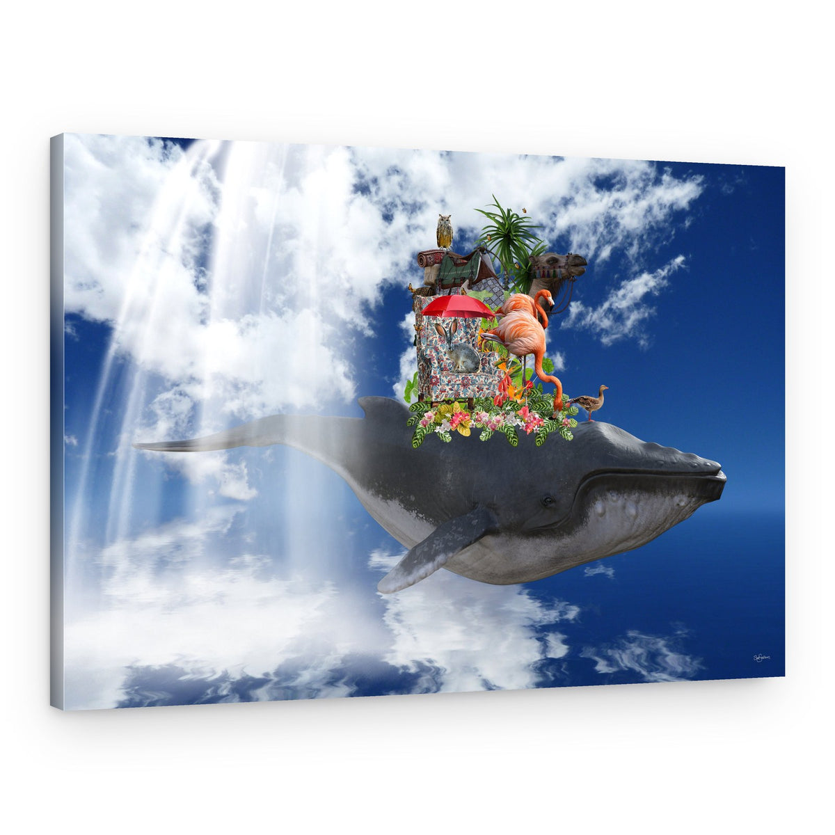 Sky Whale Fantasy – Canvas Print