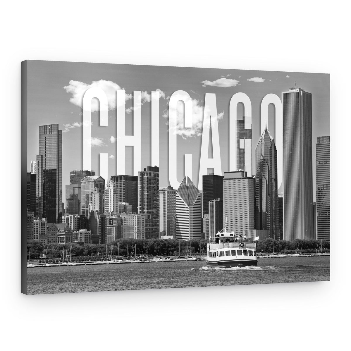 Classic Chicago Skyline – Canvas Print