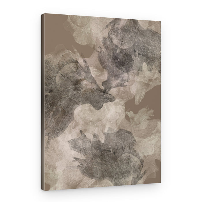 Earthy Floral Abstraction – Canvas Print