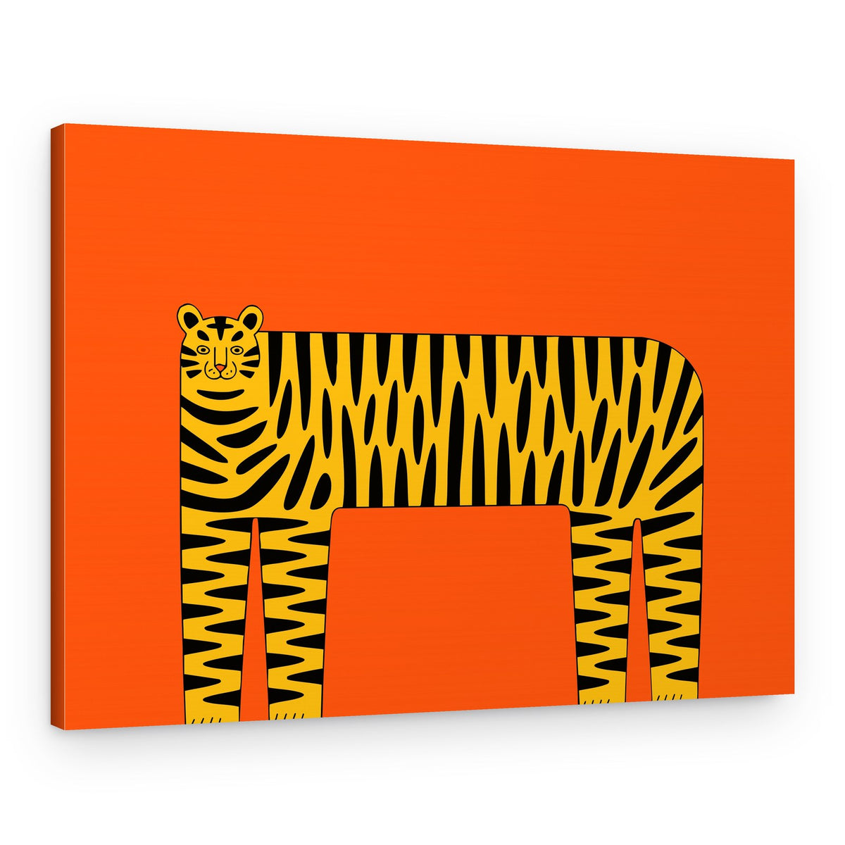 Playful Striped Tiger – Canvas Print