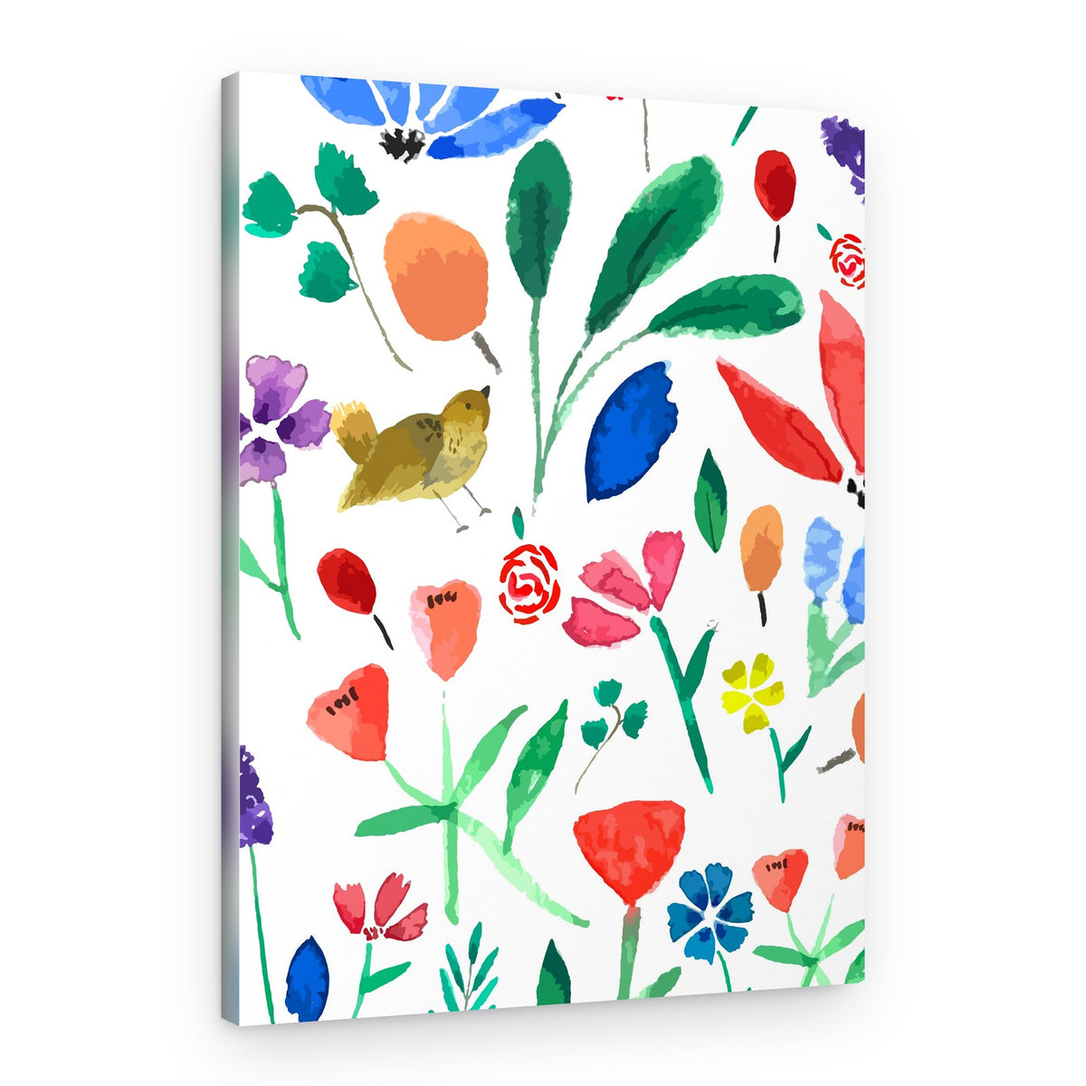 Whimsical Spring Garden – Canvas Print