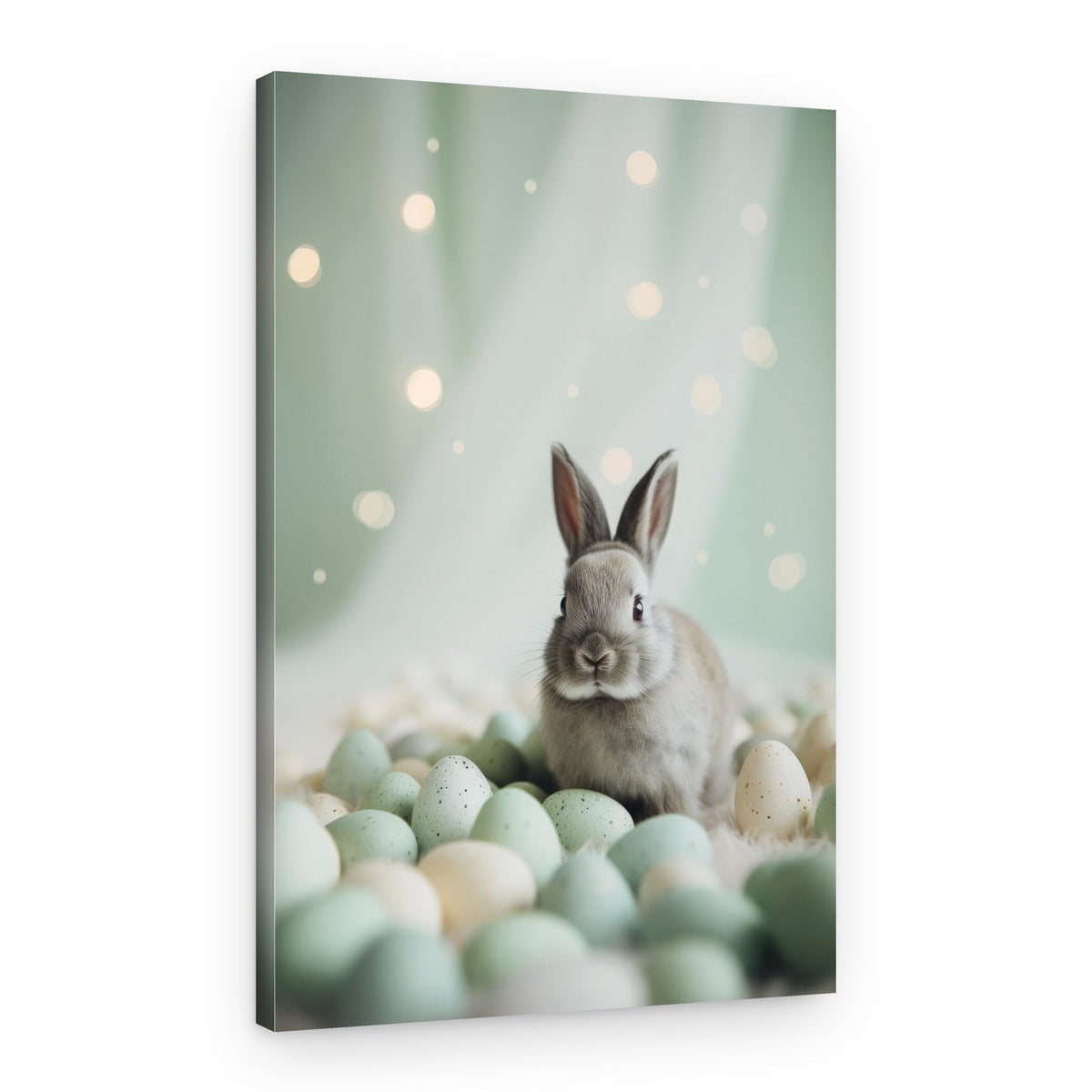 Bunny and Pastels – Canvas Print