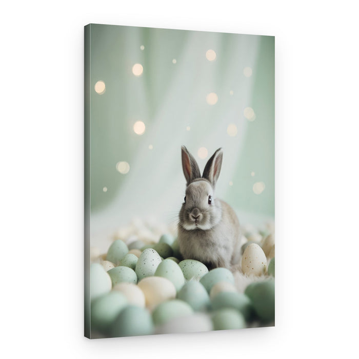 Bunny and Pastels – Canvas Print