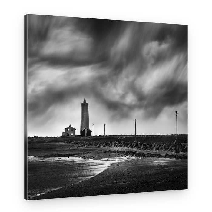 Dramatic Coastal Beacon – Canvas Print