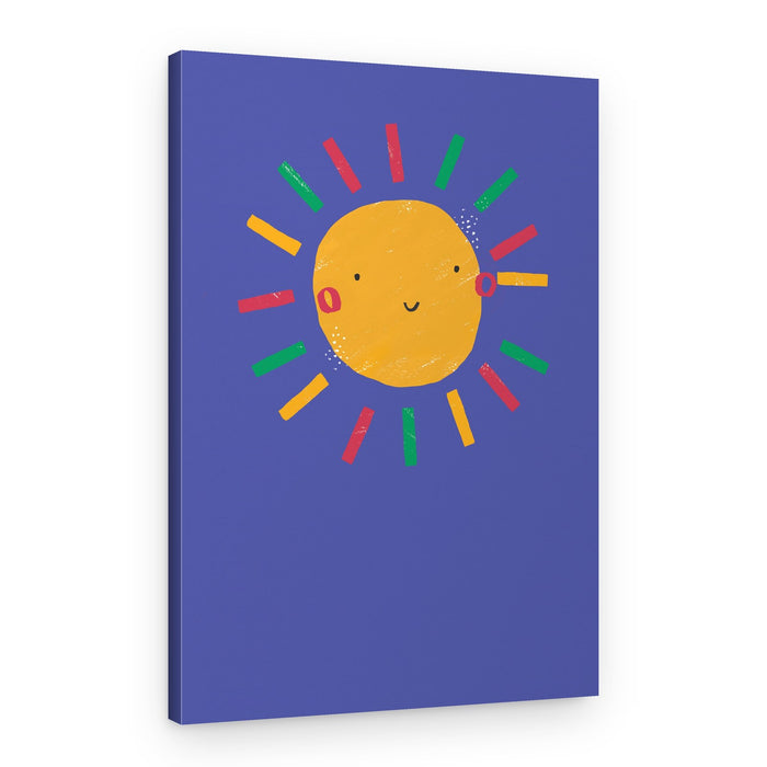 Cute Happy Sun – Canvas Print