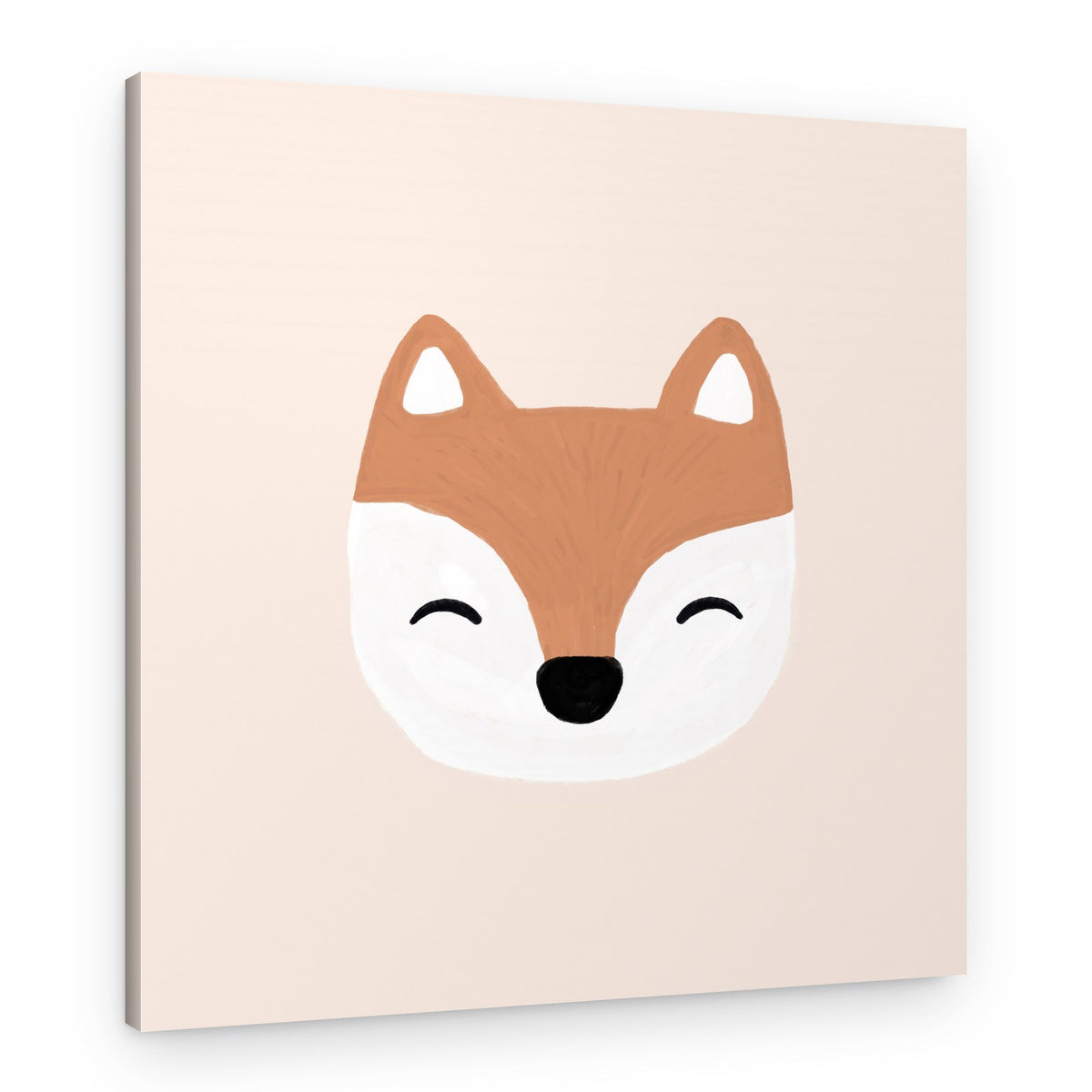 Happy Little Fox – Canvas Print