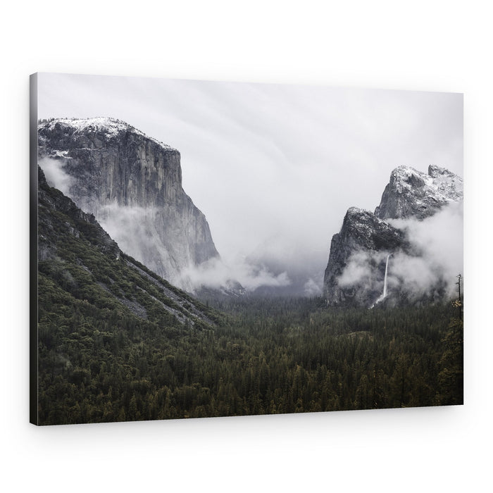 Misty Mountain Valley – Canvas Print