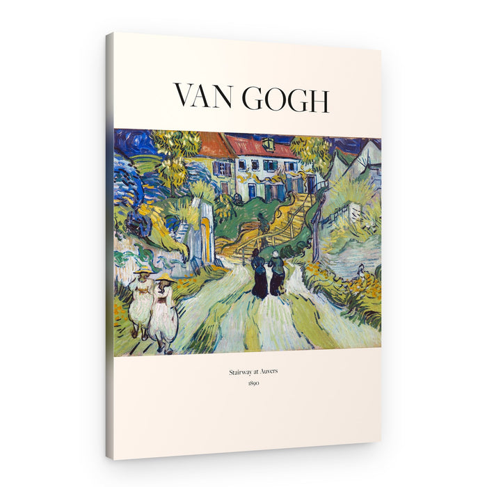 Stairway At Auvers (1890) Van Gogh – Canvas Print