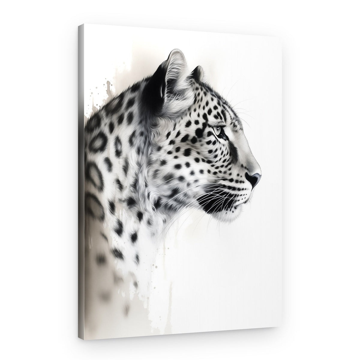 Majestic Leopard Profile – Canvas Print