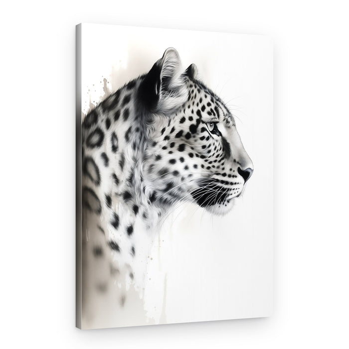 Majestic Leopard Profile – Canvas Print