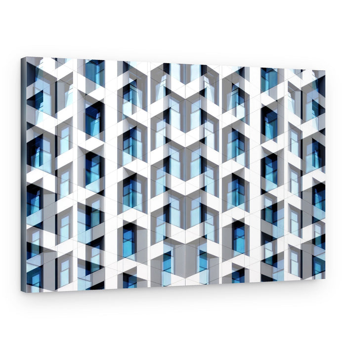 Abstract Blue Architecture – Canvas Print