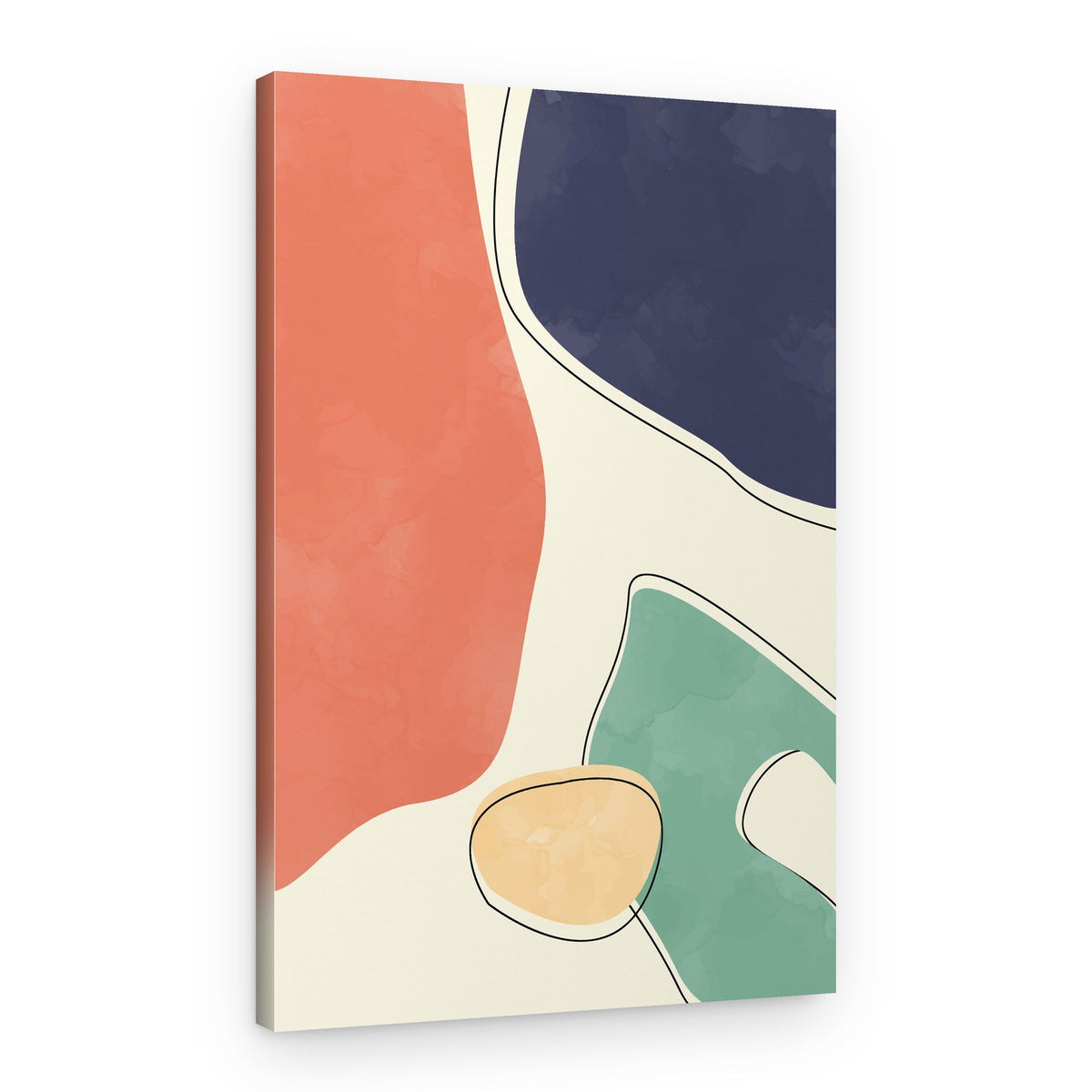 Organic Muted Forms – Canvas Print