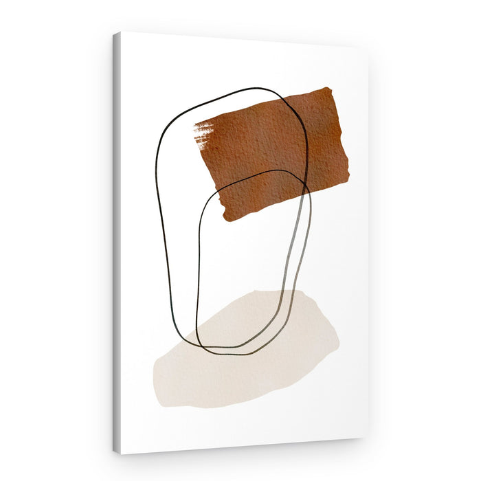 Earthy Abstract Shapes – Canvas Print