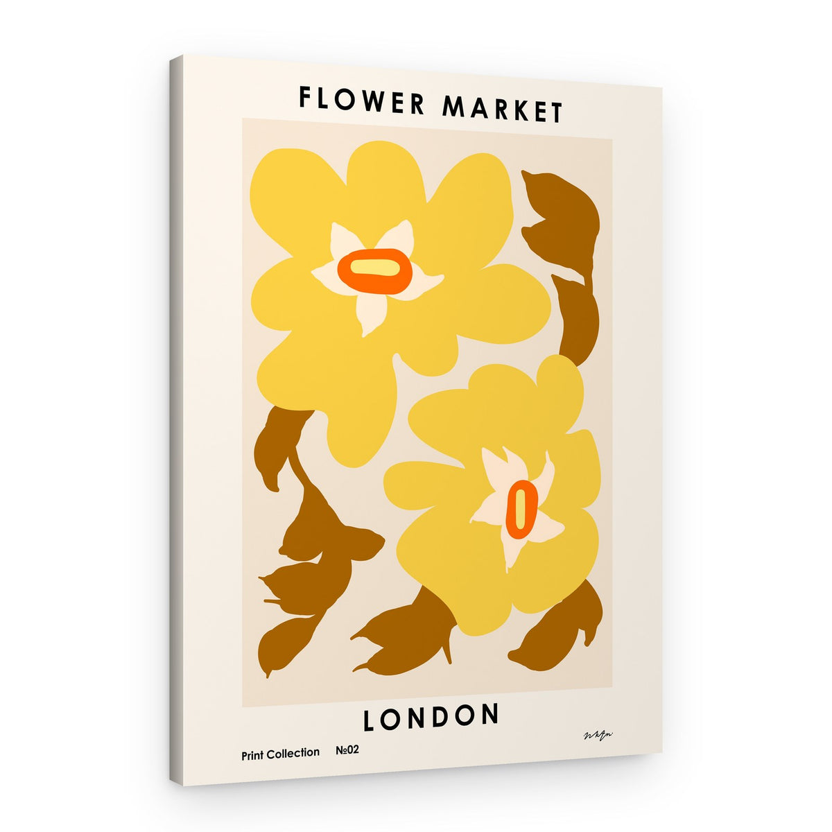 Flower Market. London – Canvas Print